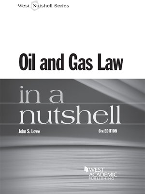 cover image of Oil and Gas Law in a Nutshell